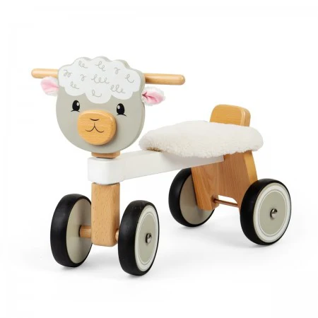Bigjigs Toys Ride On Sheep Wooden Ride-On Toy for Toddlers & Kids