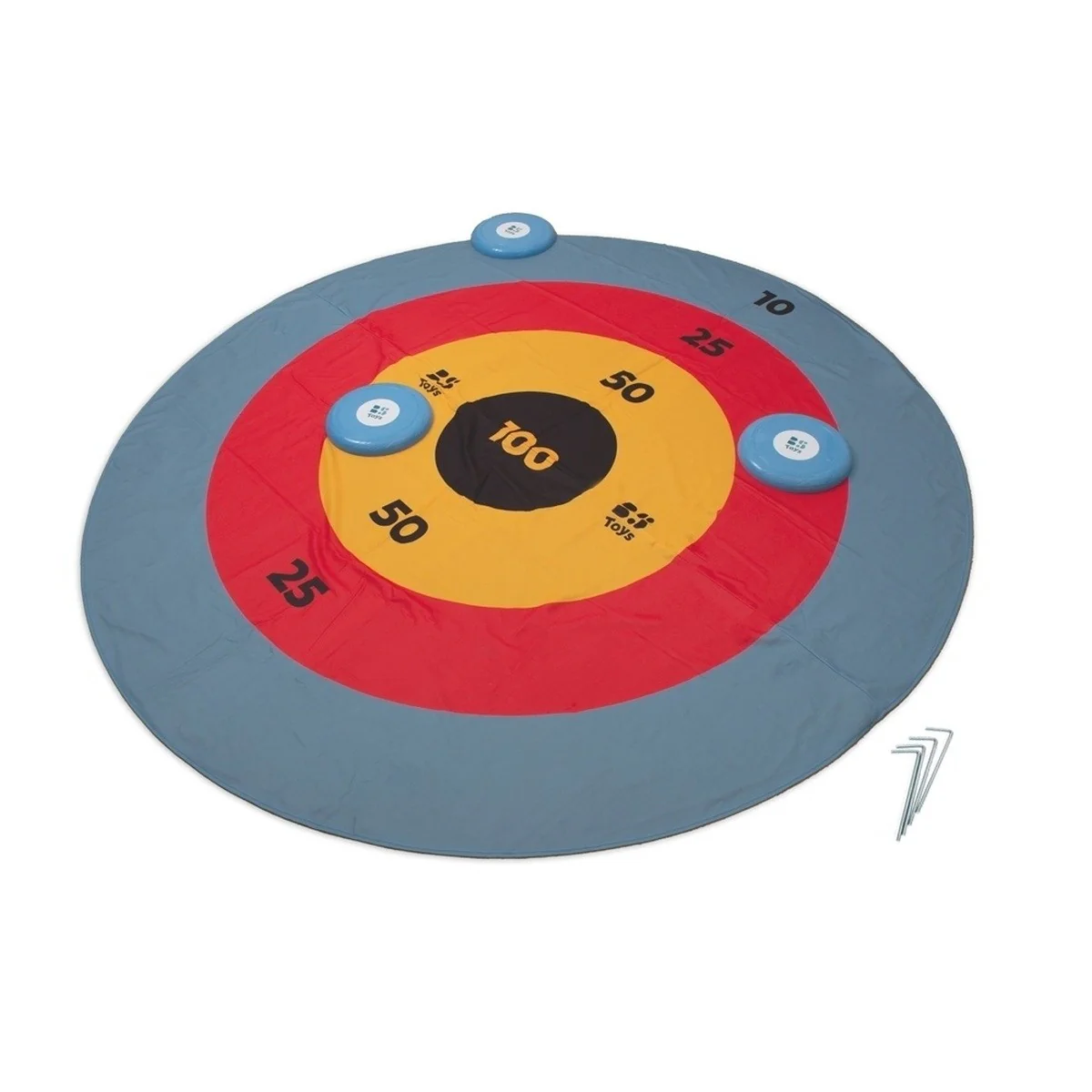 BS Toys Disc Darts Game for Kids, Indoor and Outdoor Target Throw Set