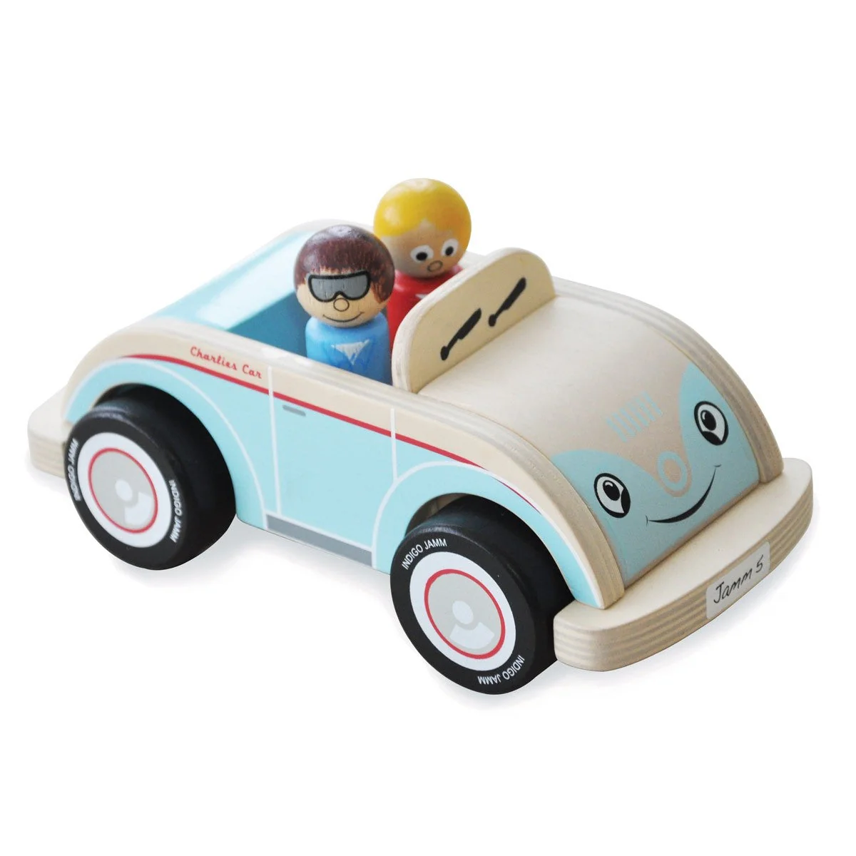 Indigo Jamm Charlie’s Wooden Car Vehicle Toy for Kids