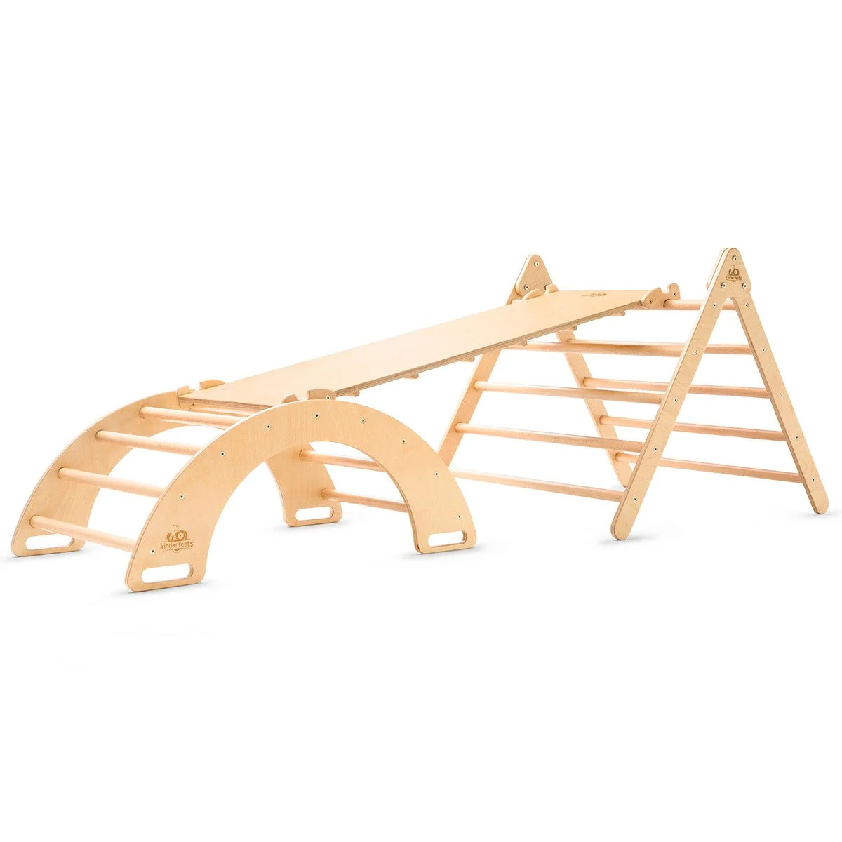 Kinderfeets Pikler Rocking & Climbing Arch Wooden Play Arch and Rocker for Kids