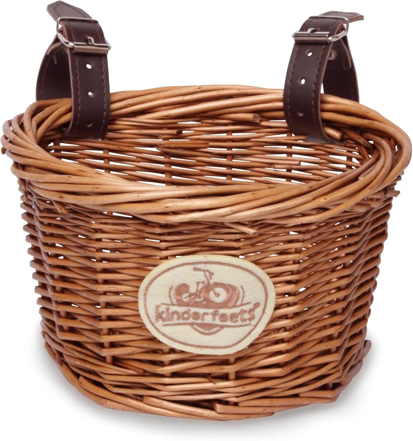 Kinderfeets Bike Basket Woven Handlebar Storage for Balance Bikes