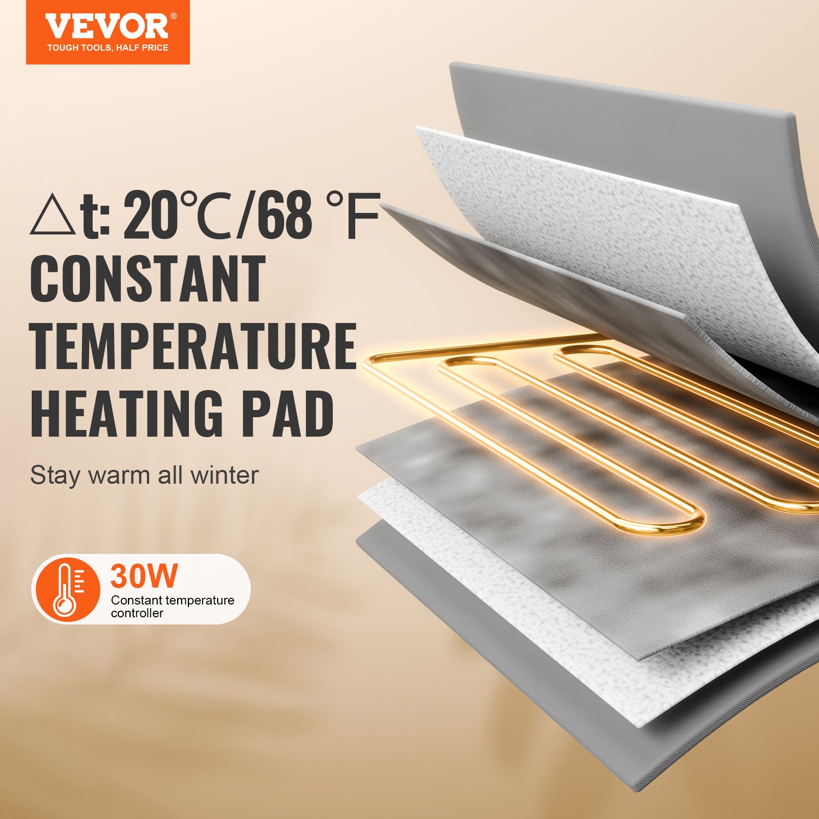 Elevated Heated Cat House, Cuboid Kitty Shelter with Adjustable Temperature and Timer, 900D Oxford Cloth Foldable Cat Shelter with Heated Pad  for Winter to Stay Warm and Cozy, Green (Large)