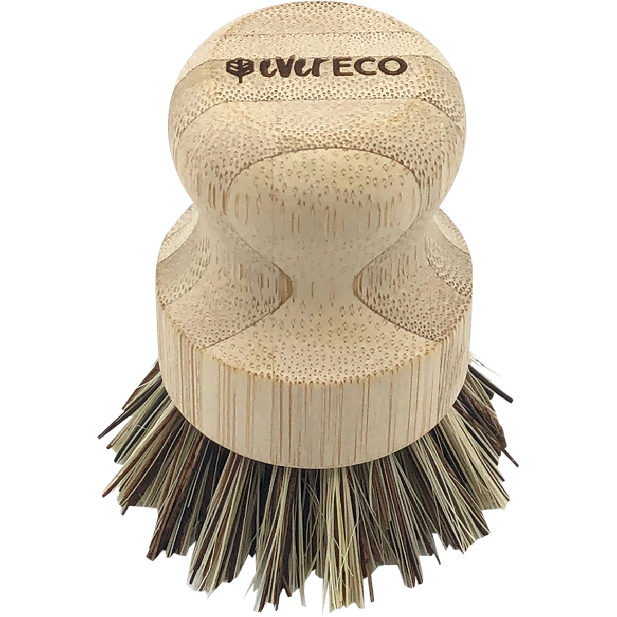 Pot Scrubber Bamboo Handle, Palm Leaf Bristles