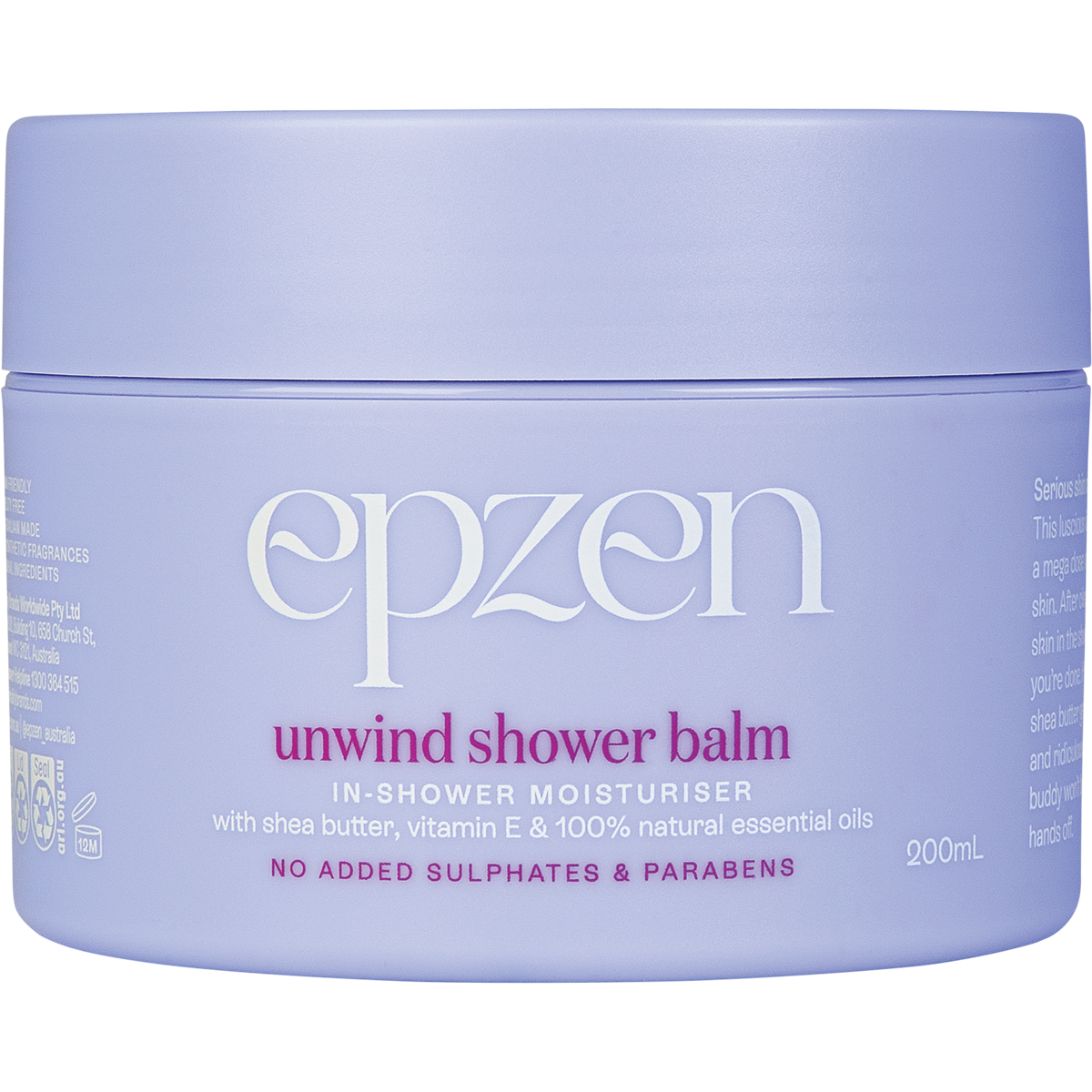 Unwind Shower Balm In-Shower Moisturiser 200ml