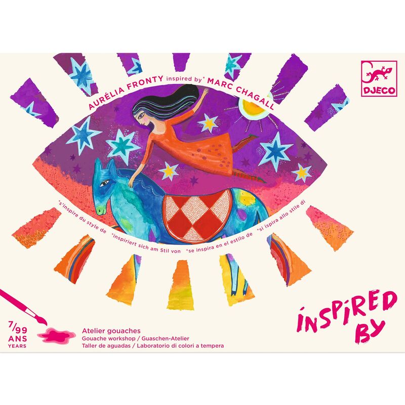 Djeco Inspired By In a Dream-Marc Chagall-Gouache Set