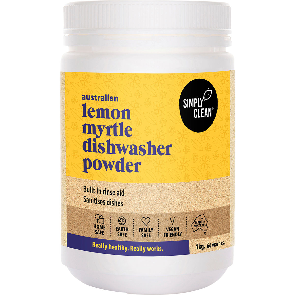 Simply Clean Dishwasher Powder Lemon Myrtle