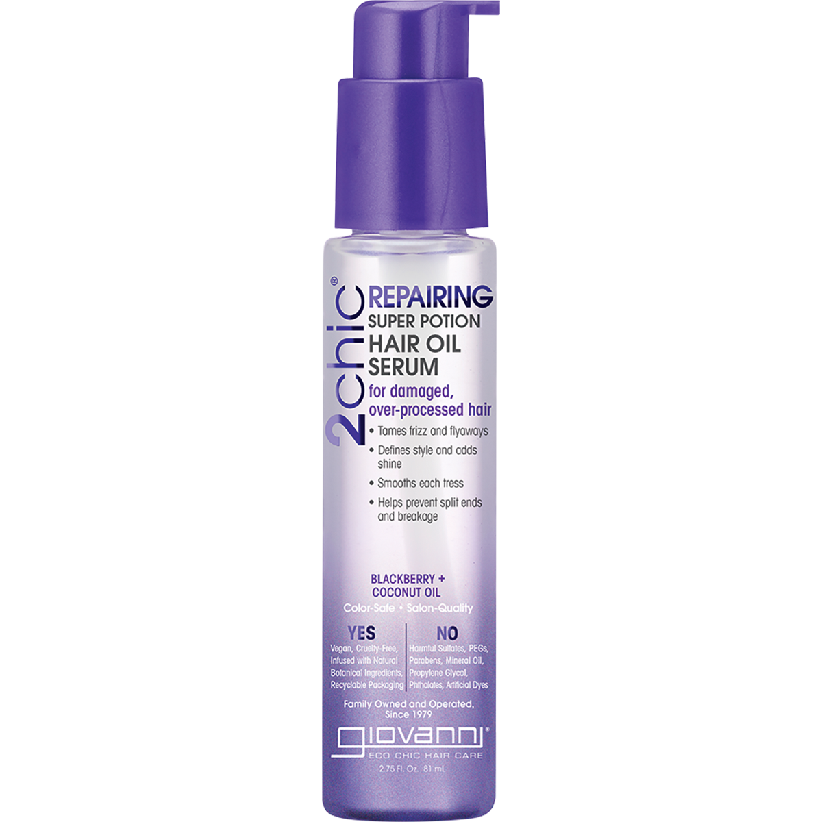 Hair Oil Serum 2chic Repairing Damaged Hair 81ml