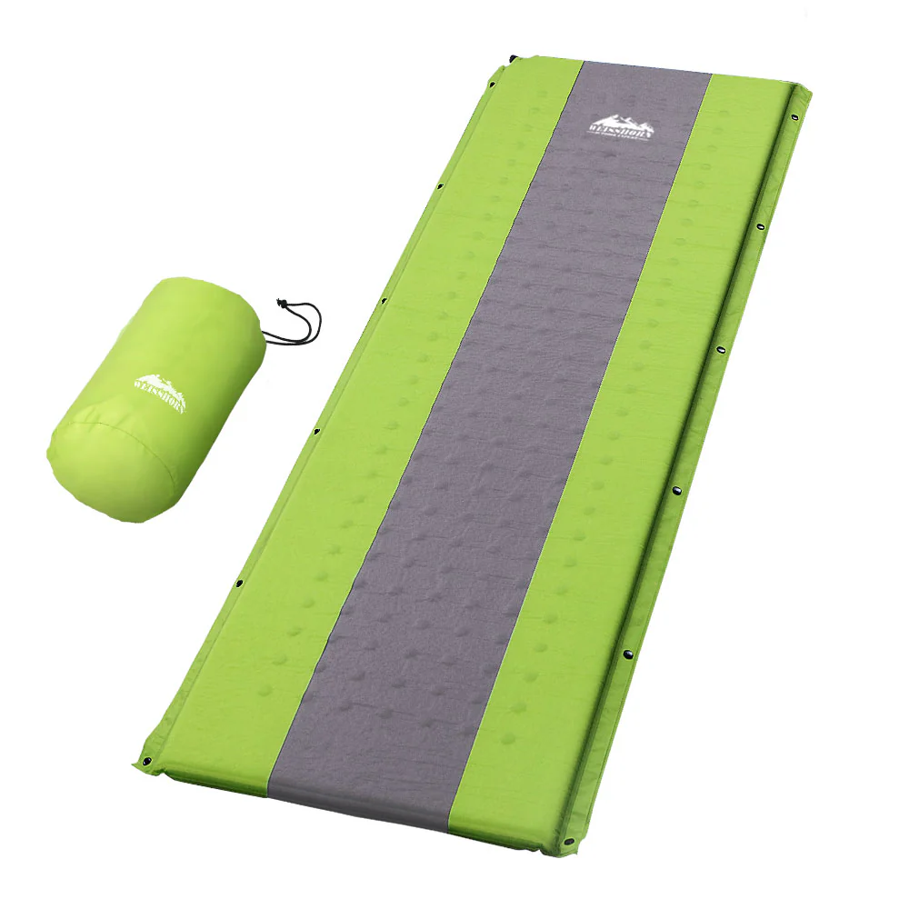 Weisshorn Self Inflating Mattress Camping Sleeping Mat Air Bed Pad Green