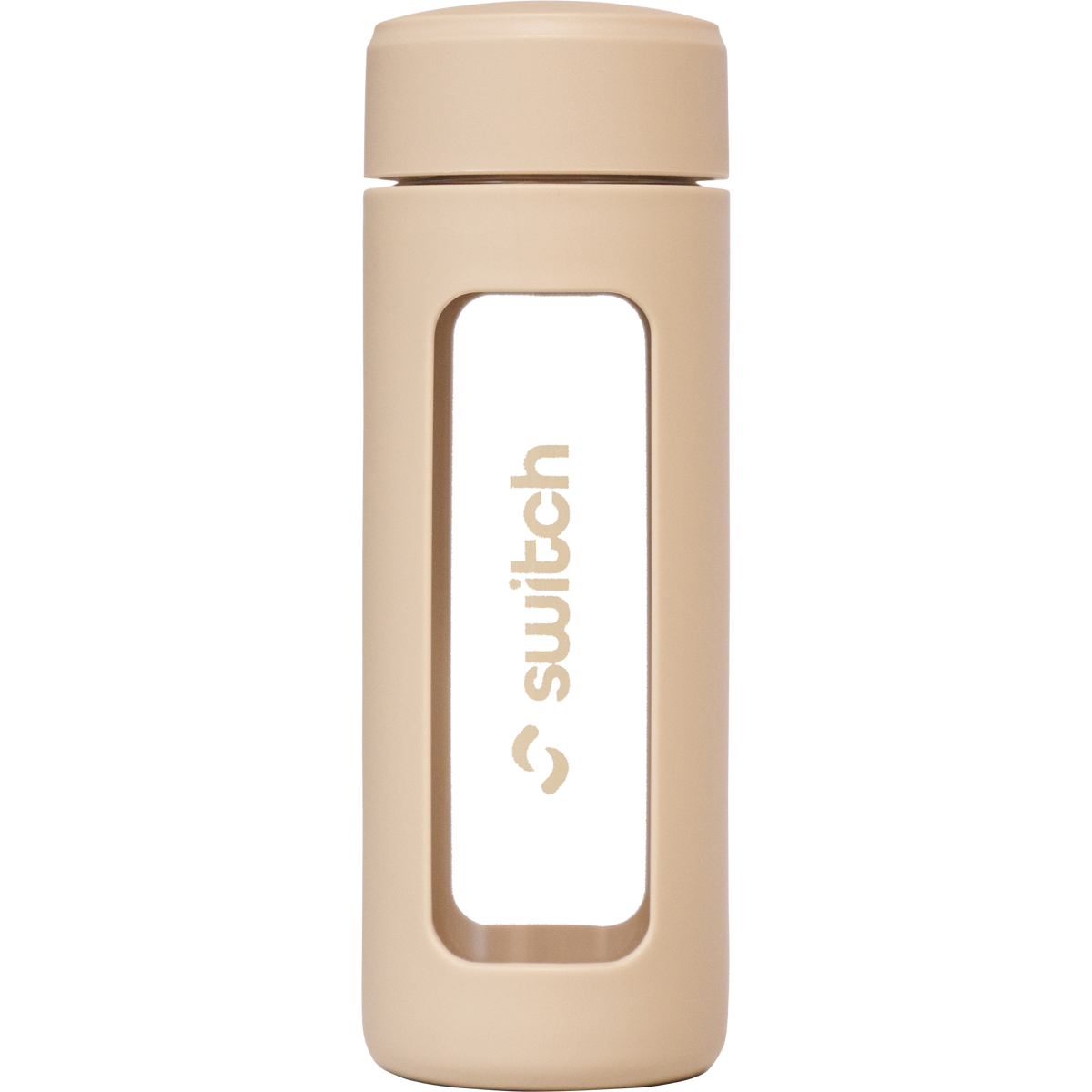 Glass Water Bottle with Tea Strainer 460ml