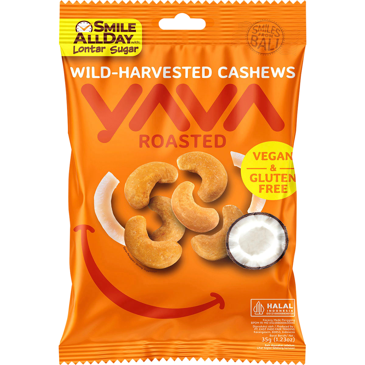 Wild-Harvested Cashews Roasted 10x35g