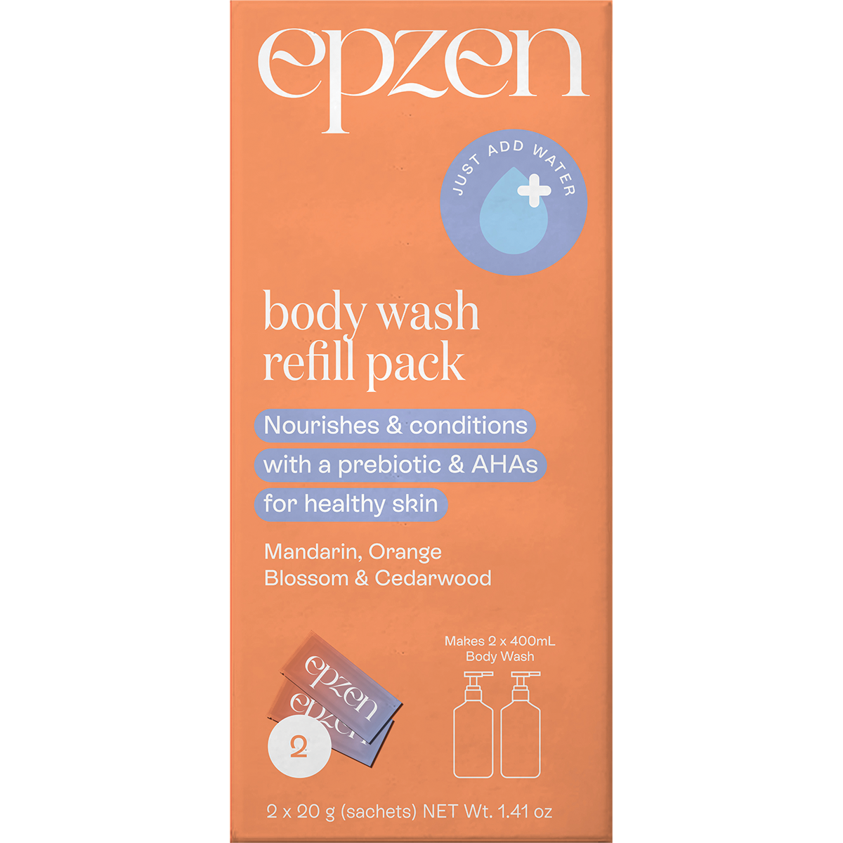 Body Wash Refill Pack Mandarin OrangeBlossom & Cedarwood 2pk