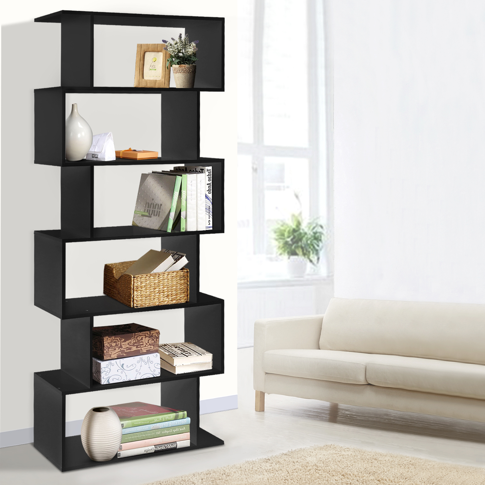 Artiss Bookshelf 6 Tiers - RIVA
