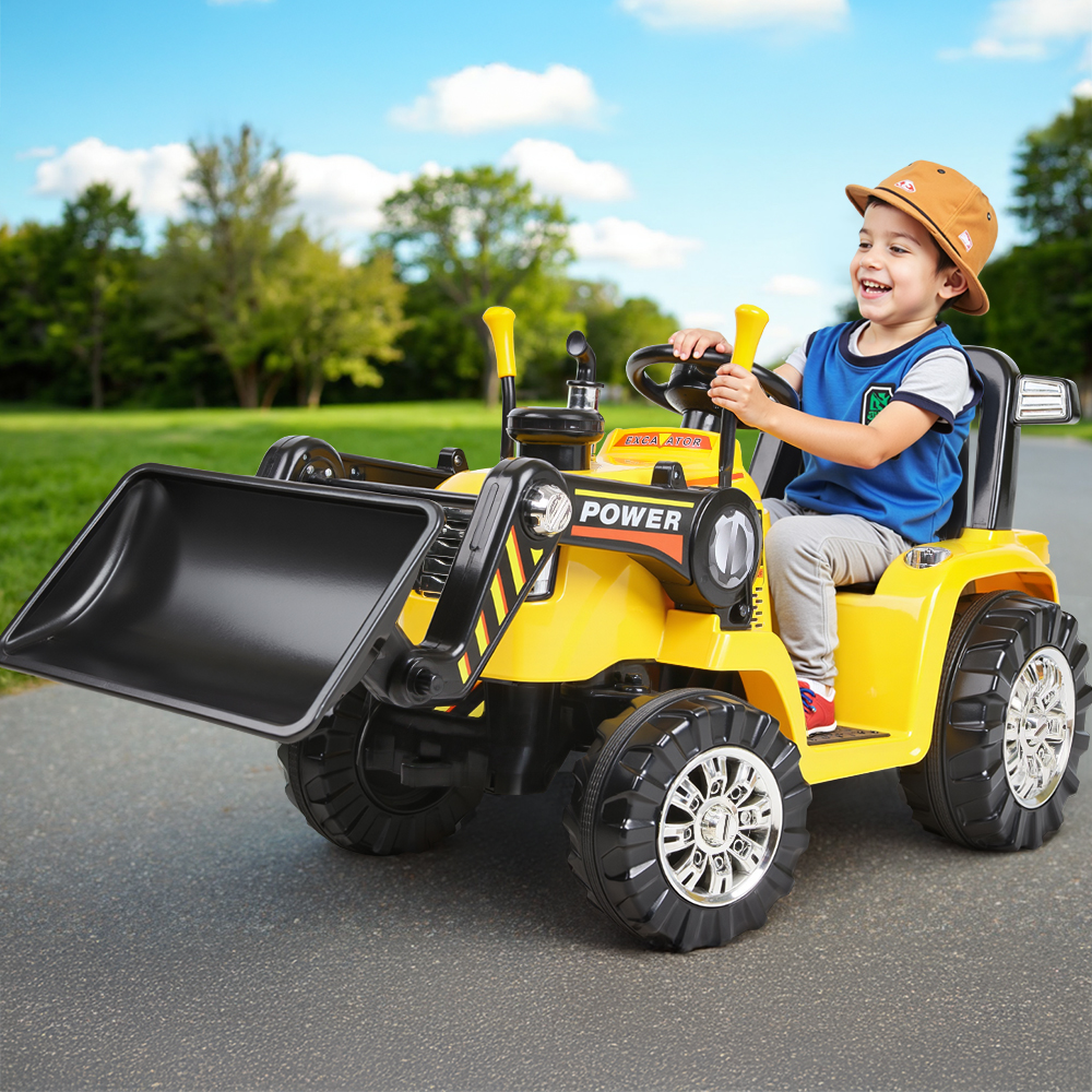 Rigo Kids Electric Ride On Car Bulldozer Digger Loader Remote 6V