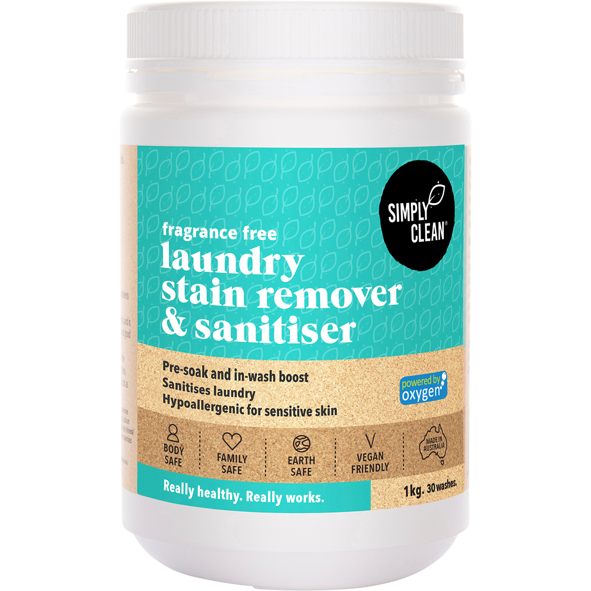 Laundry Stain Remover & Sanitiser Fragrance Free 1kg