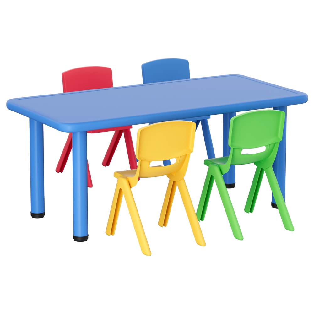 Keezi Kids Table Plastic Square Activity Study Desk