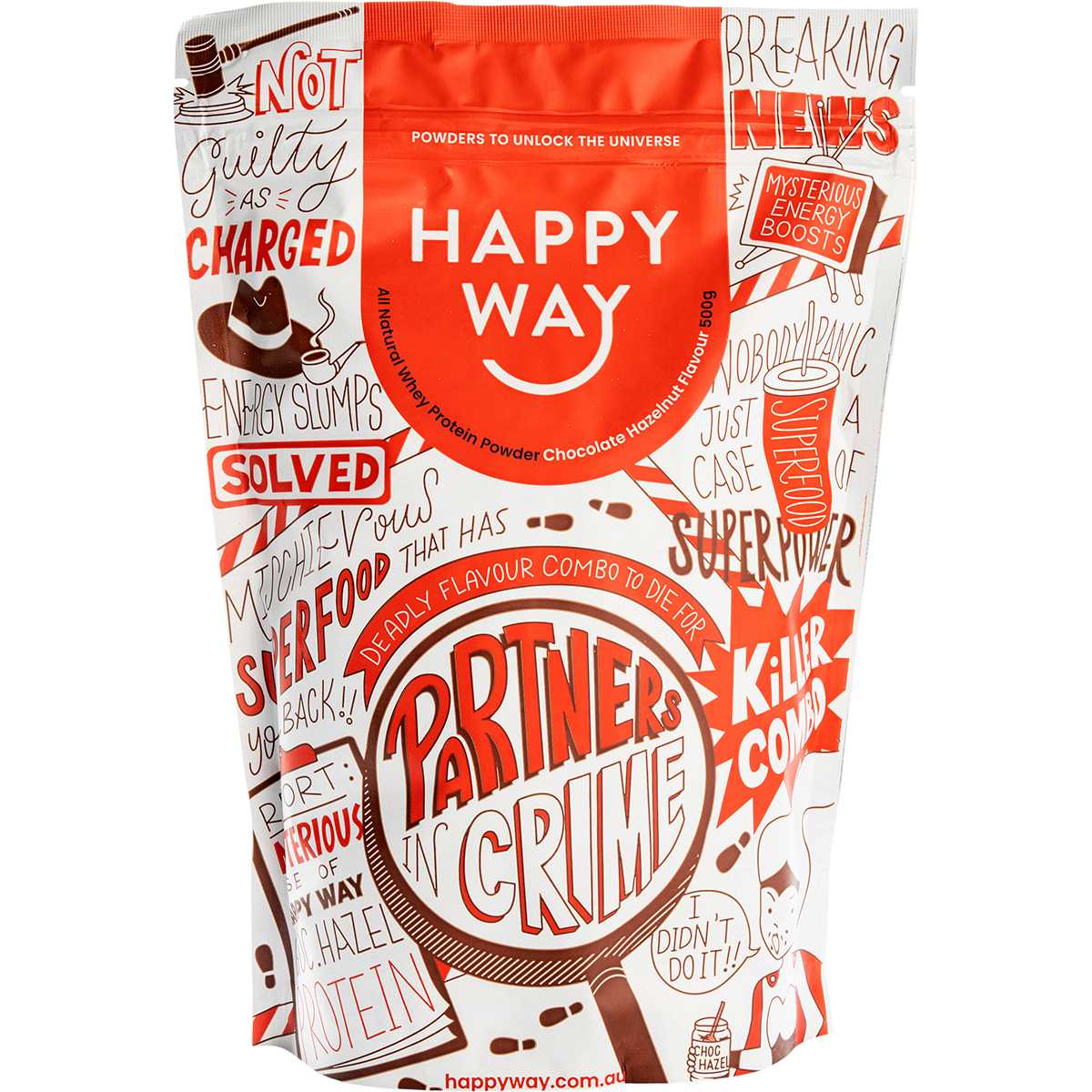 Whey Protein Powder Chocolate Hazelnut 500g