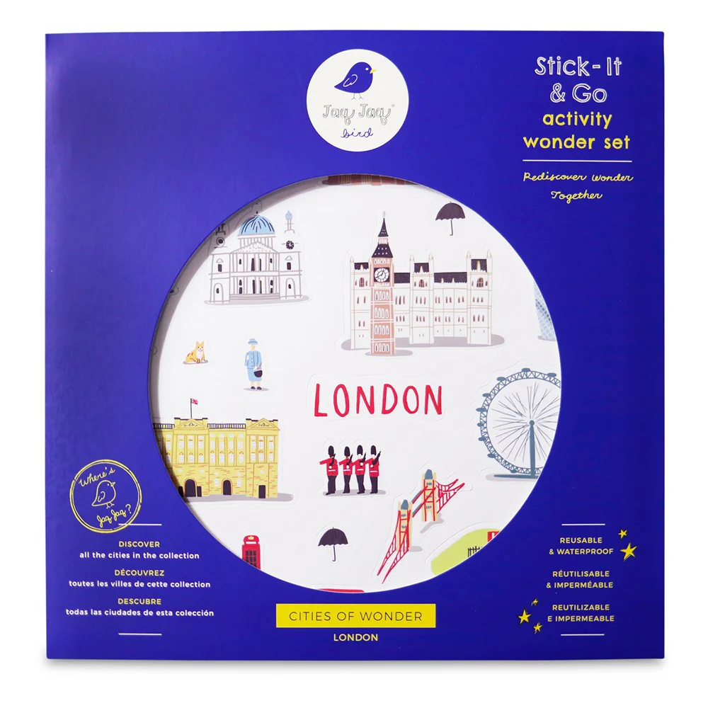 Jaq Jaq Bird Cities of Wonder Stick It & Go Activity Set London
