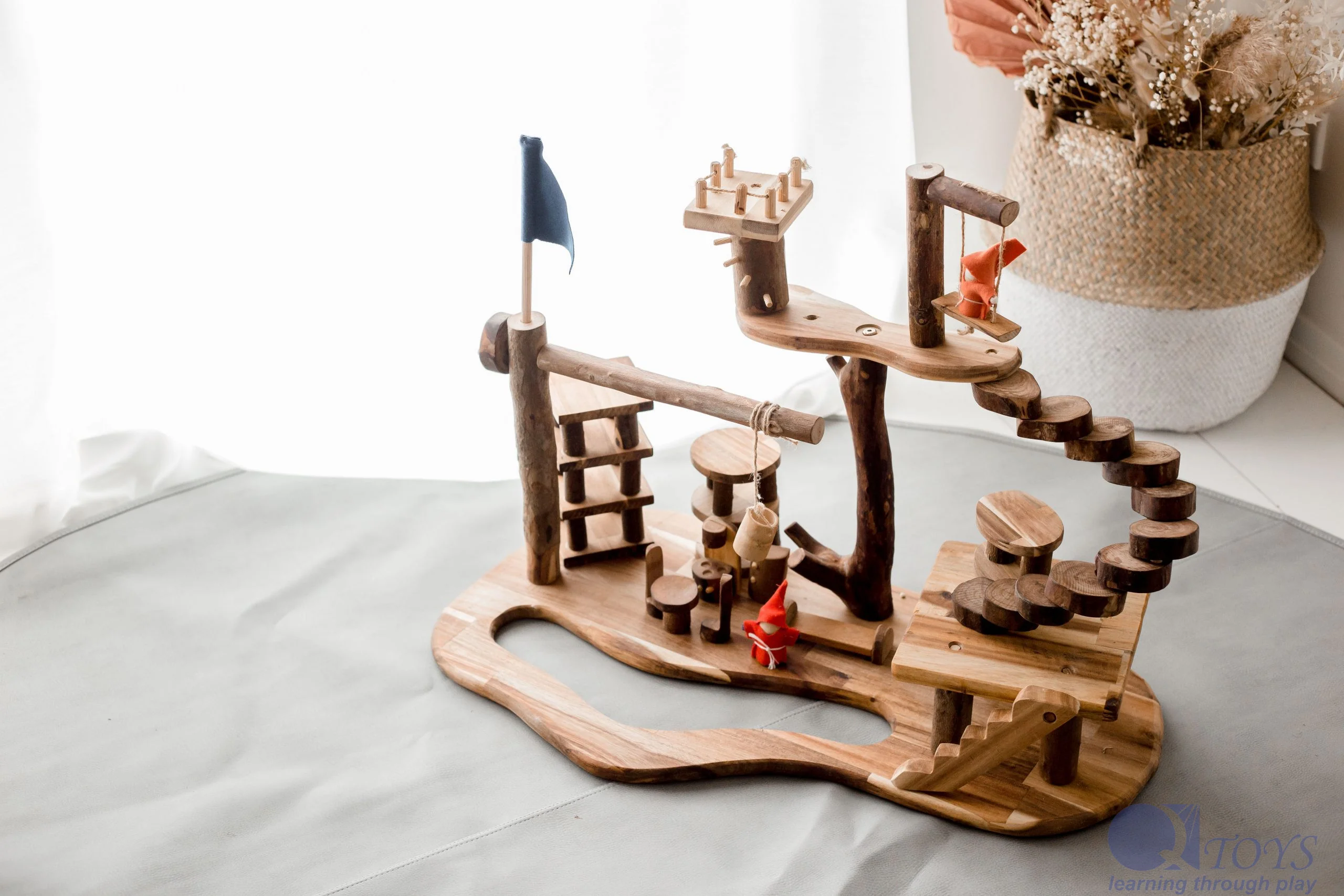 Tree House Complex – Wooden Playset and Furniture for Imaginative Play