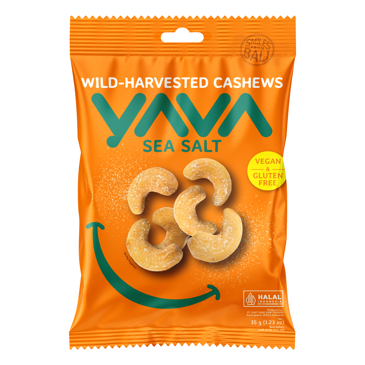 Wild-Harvested Cashews Sea Salt 10x35g