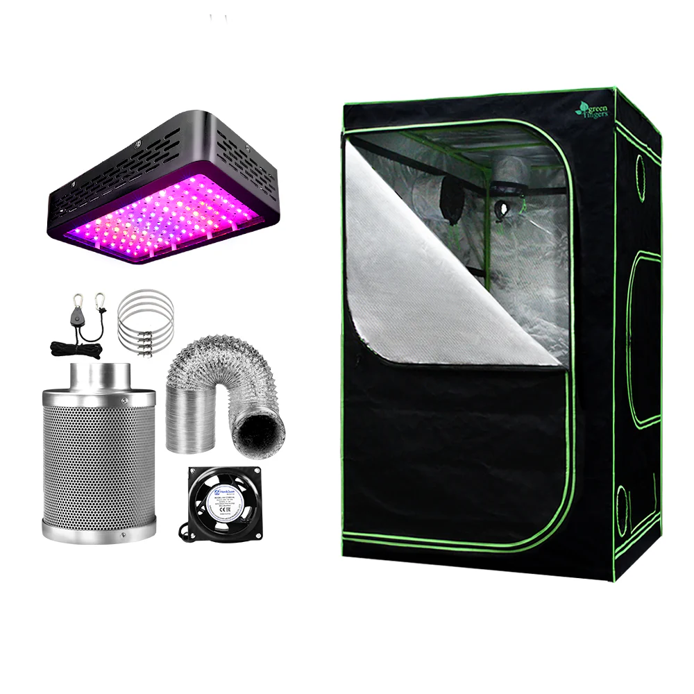 Green Fingers Grow Tent Light Kit 120x120x200CM 1000W LED,Green Fingers Grow Tent Light Kit LED 1000W Full Spectrum 4" Vent 120x120x200CM