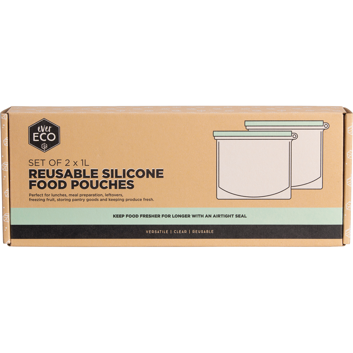 Reusable Silicone Food Pouches 2pk