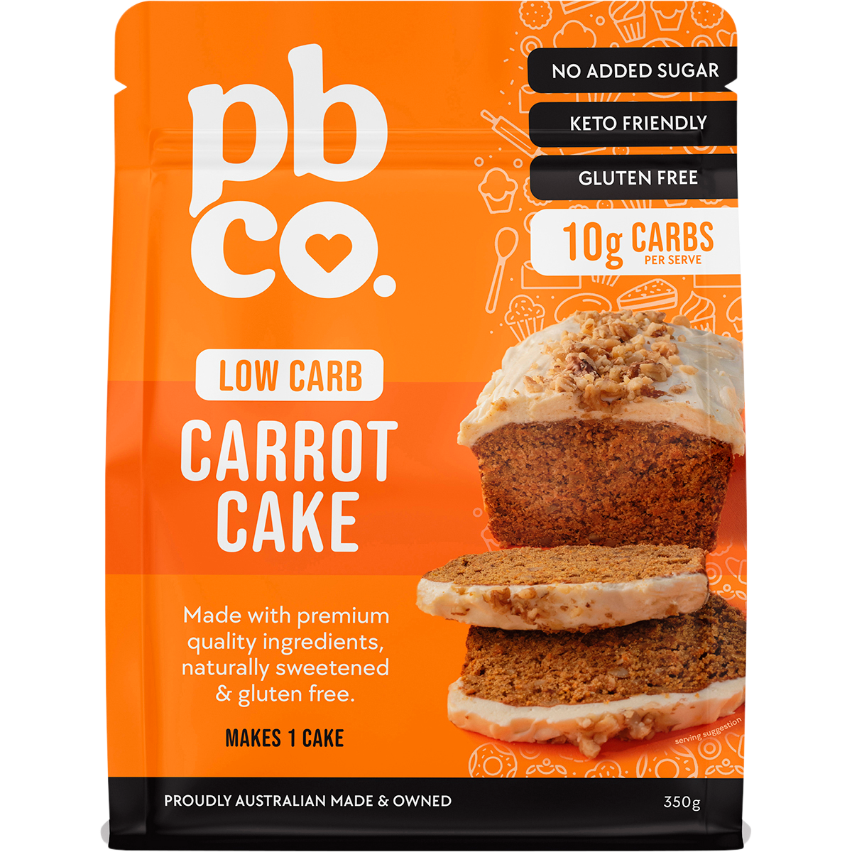 Carrot Cake Mix Low Carb 350g