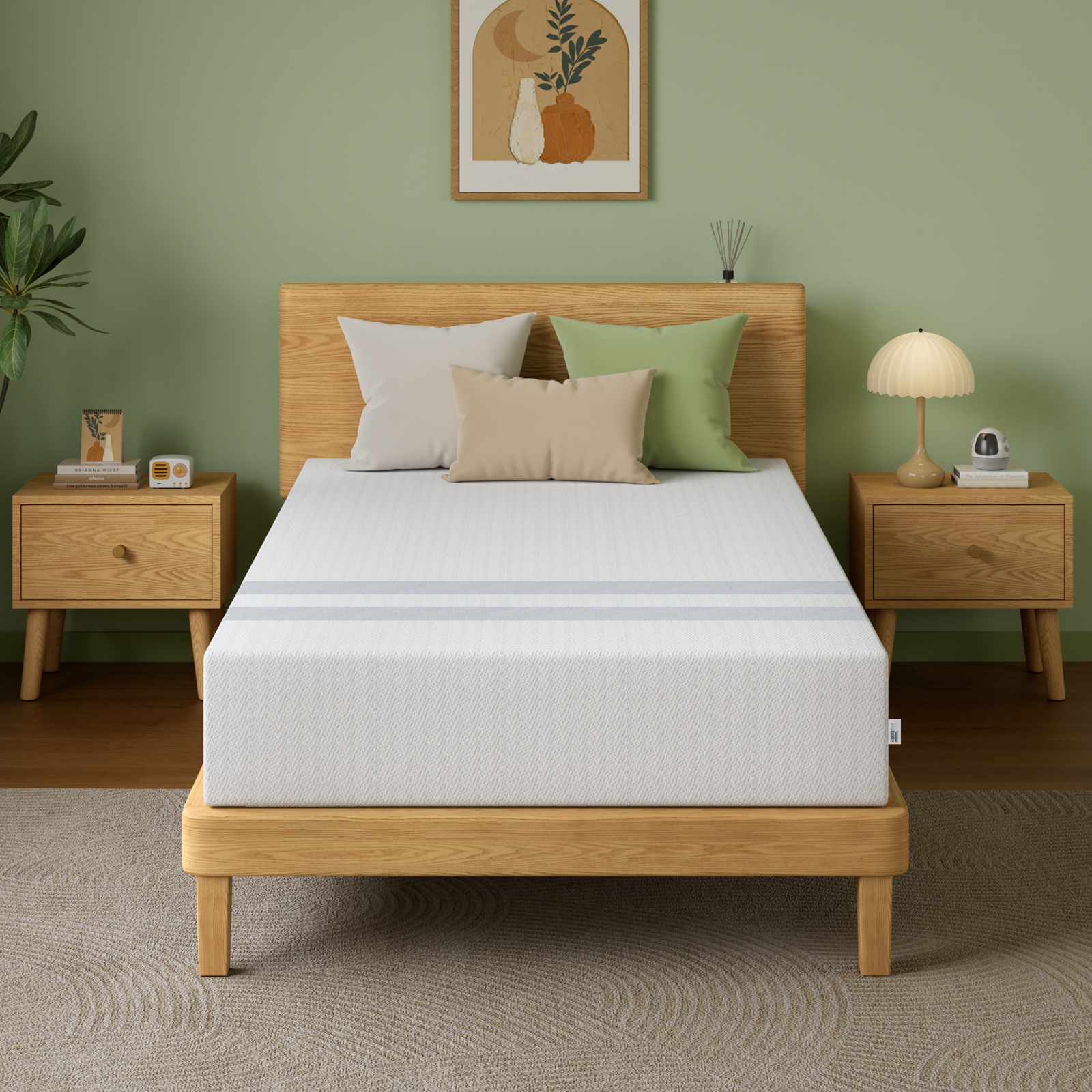 BedStory Single Memory Foam Mattress 25cm Cooling Gel Foam Mattress in a Box Medium Feel