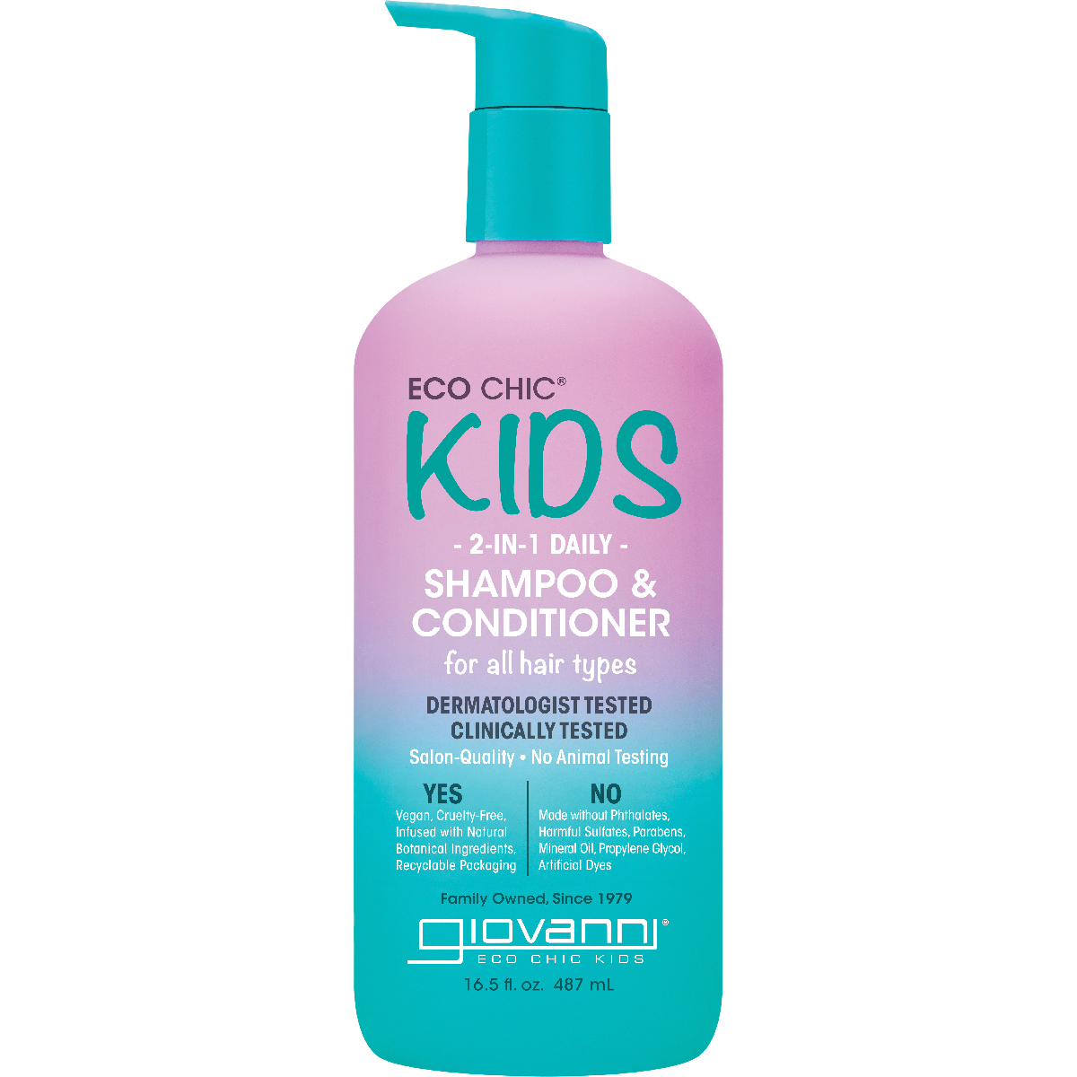 Eco Chic Kids 2-in-1 Daily Shampoo & Conditioner 487ml