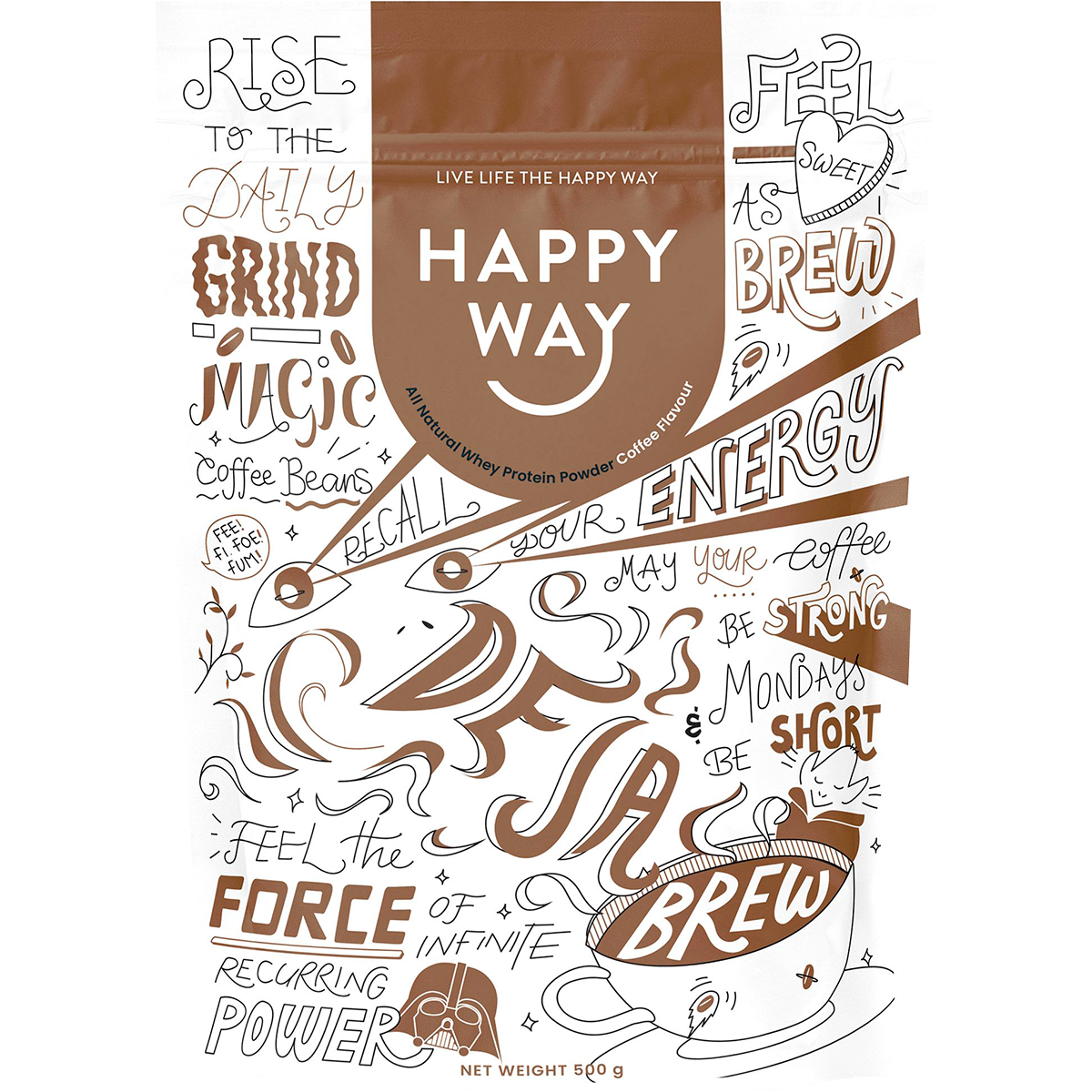 Whey Protein Powder Coffee 500g