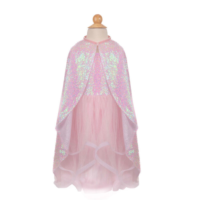 Great Pretenders Pink Sequins Twirl Cape Size 4-6