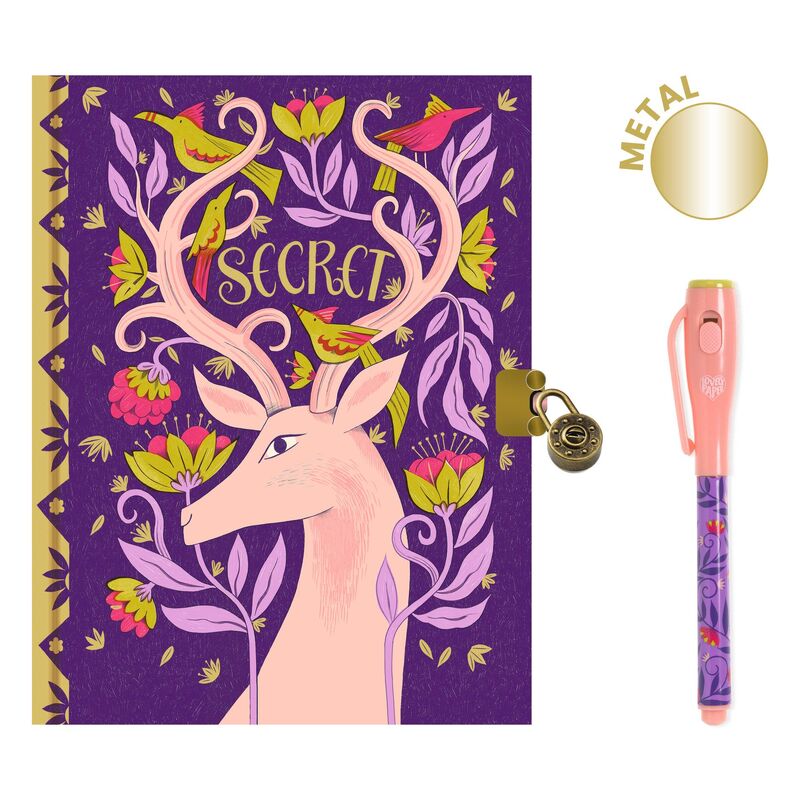 Djeco Melissa Secret Notebook with Magic Pen