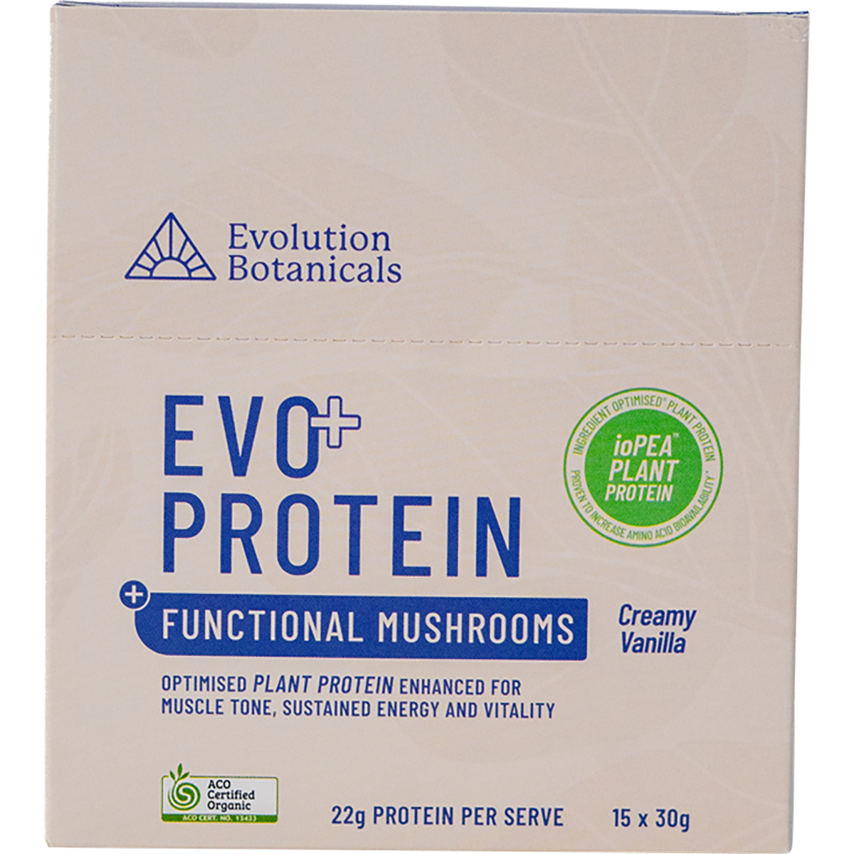 Evolution Botanicals EVO+ Protein Functional Mushrooms Creamy Vanilla