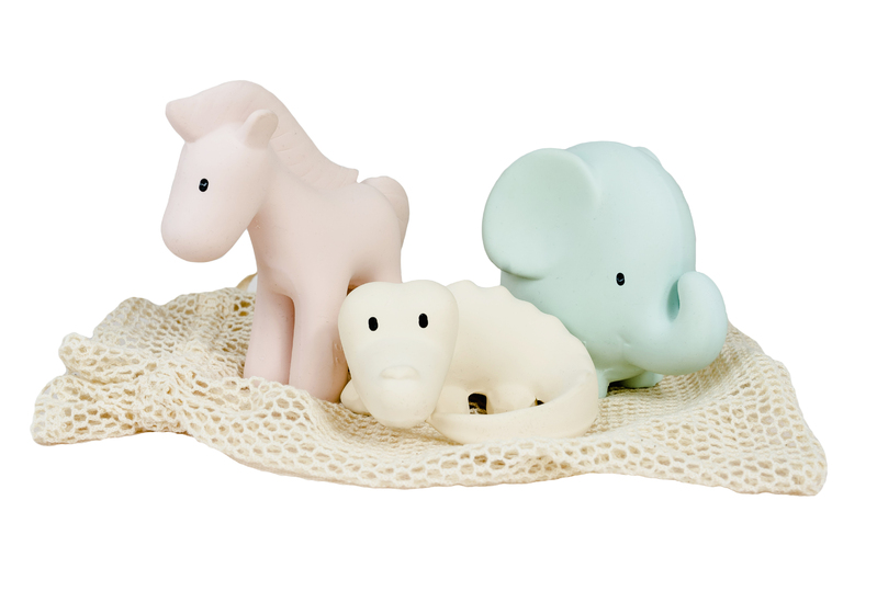 Tikiri Rubber Marshmallow Animal Set