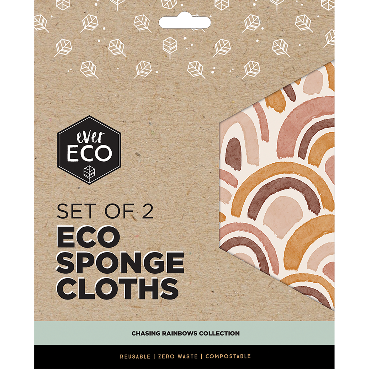 Eco Sponge Cloths Chasing Rainbows Collection