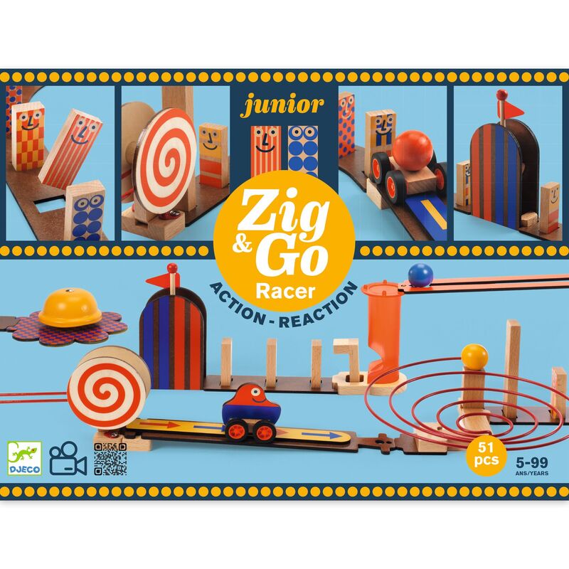 Djeco Zig & Go Junior 52pc Racer Set