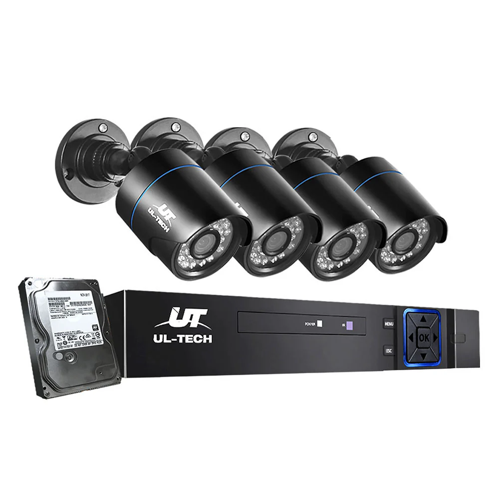 UL-tech CCTV Security System DVR Cameras 4TB Hard Drive