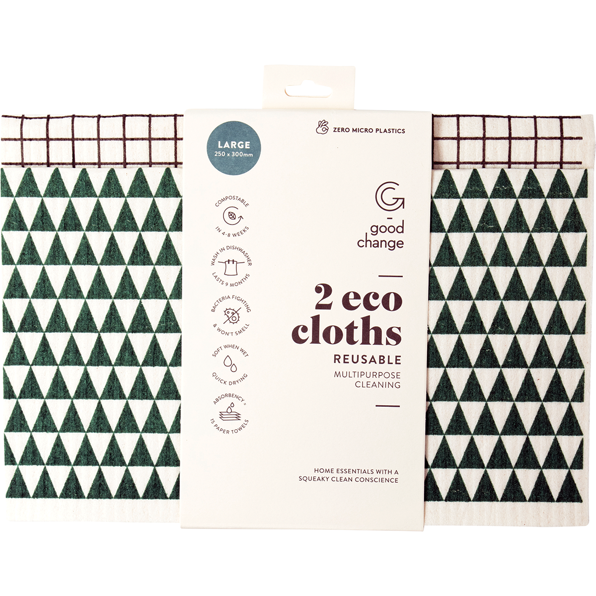 Eco Cloth Large 2pk