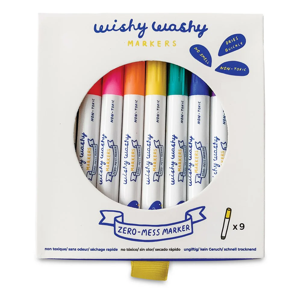 Jaq Jaq Bird Wishy Washy Markers 9pk
