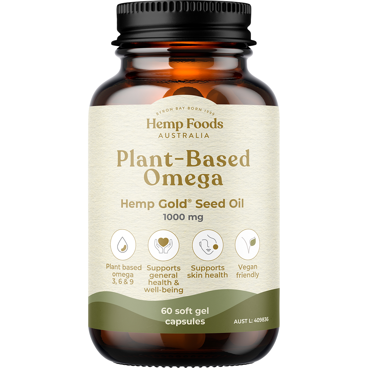 Plant-Based Omega with Hemp Gold Seed Oil 60 Caps