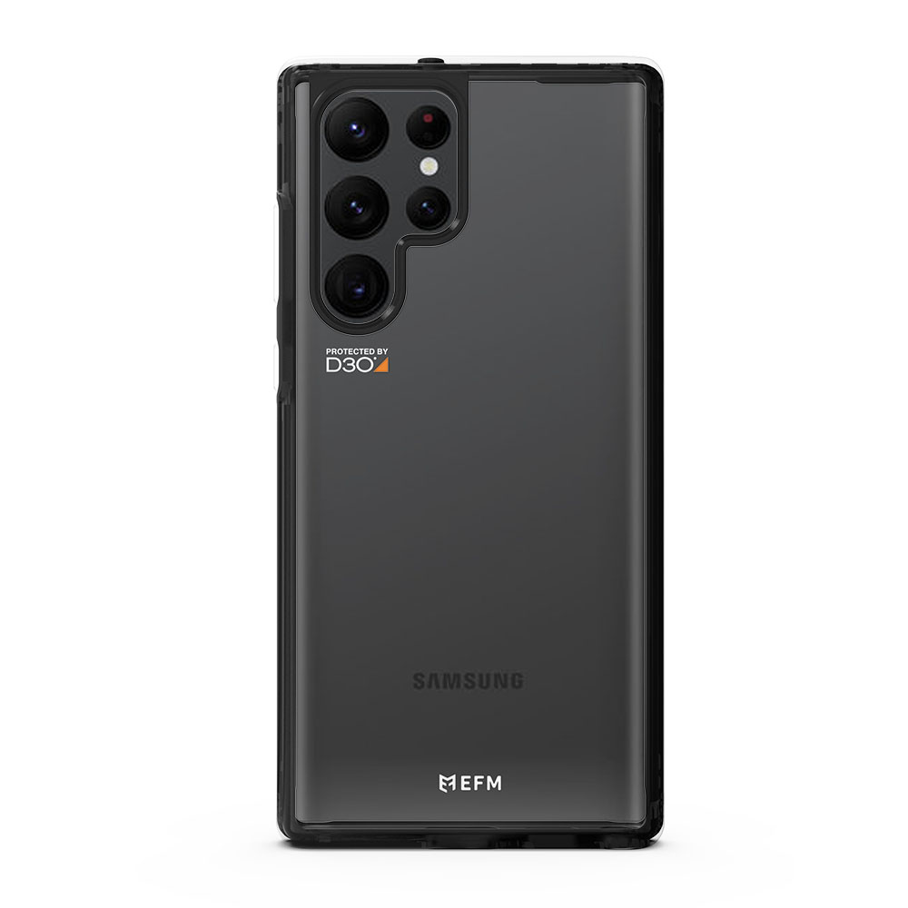 EFM Aspen Case Armour with D3O 5G Signal PlusFor Samsung Galaxy S22 Ultra (6.8) - Slate Clear