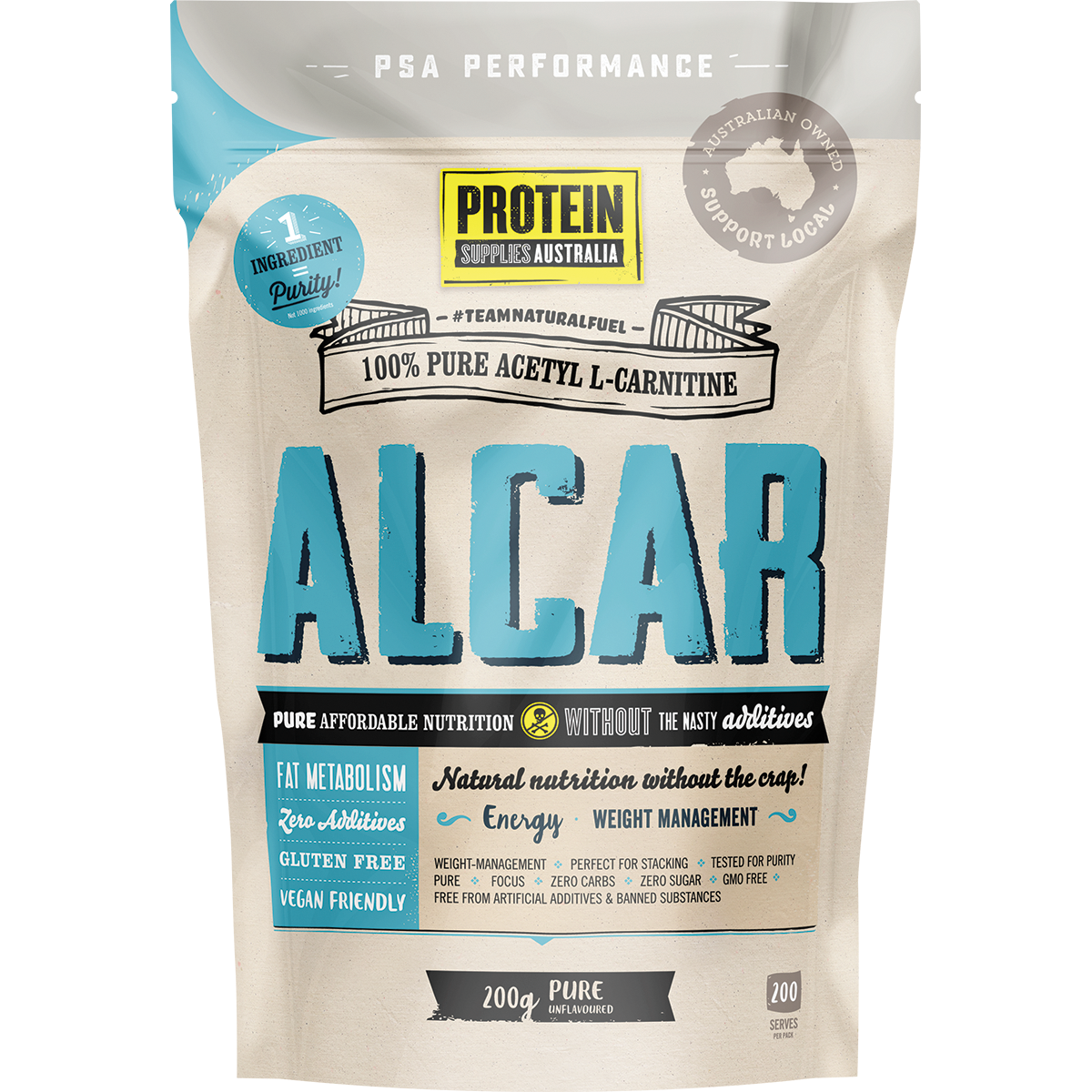 Alcar Acetyl L-Carnitine Pure 200g