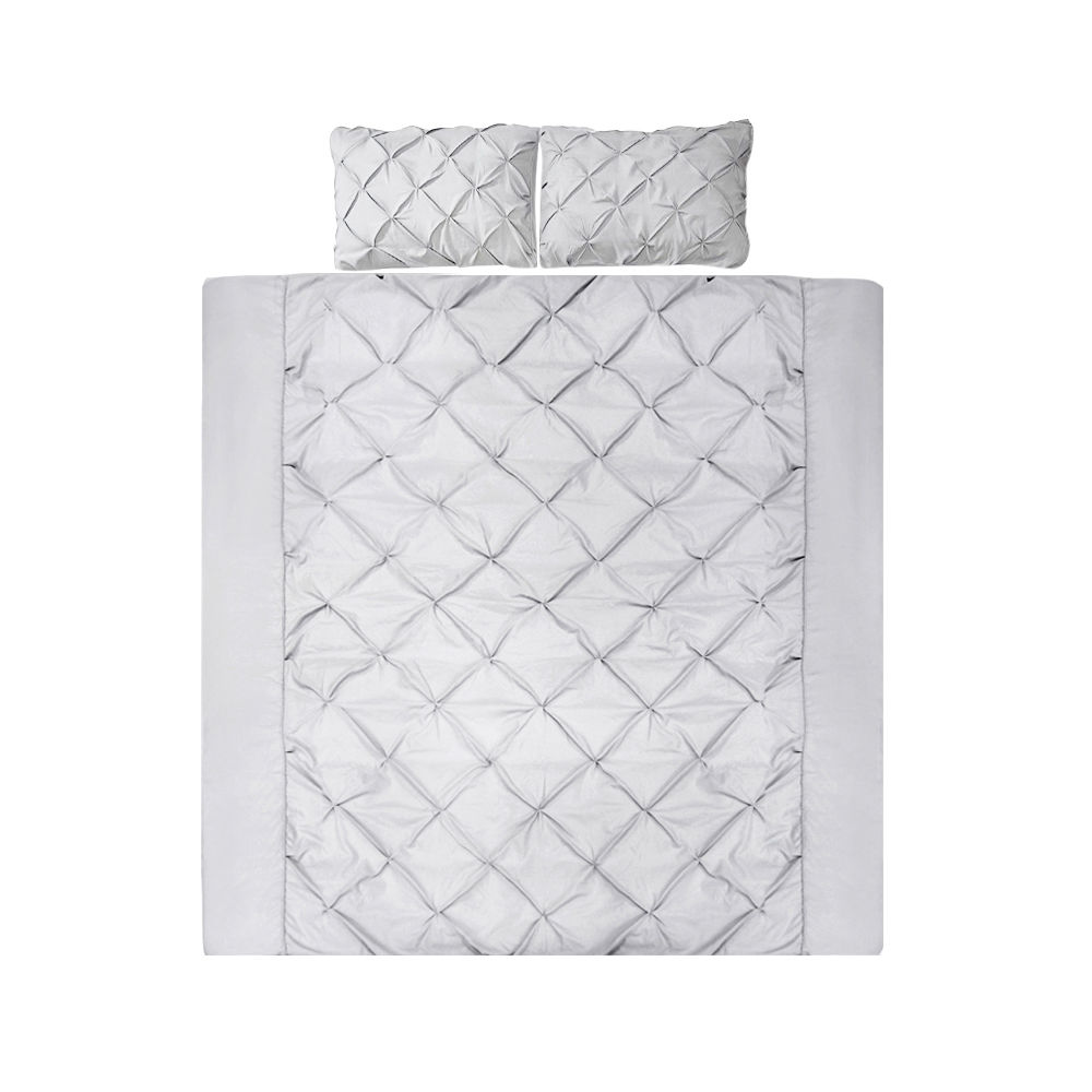 Giselle Bedding Quilt Cover Set Diamond Pinch