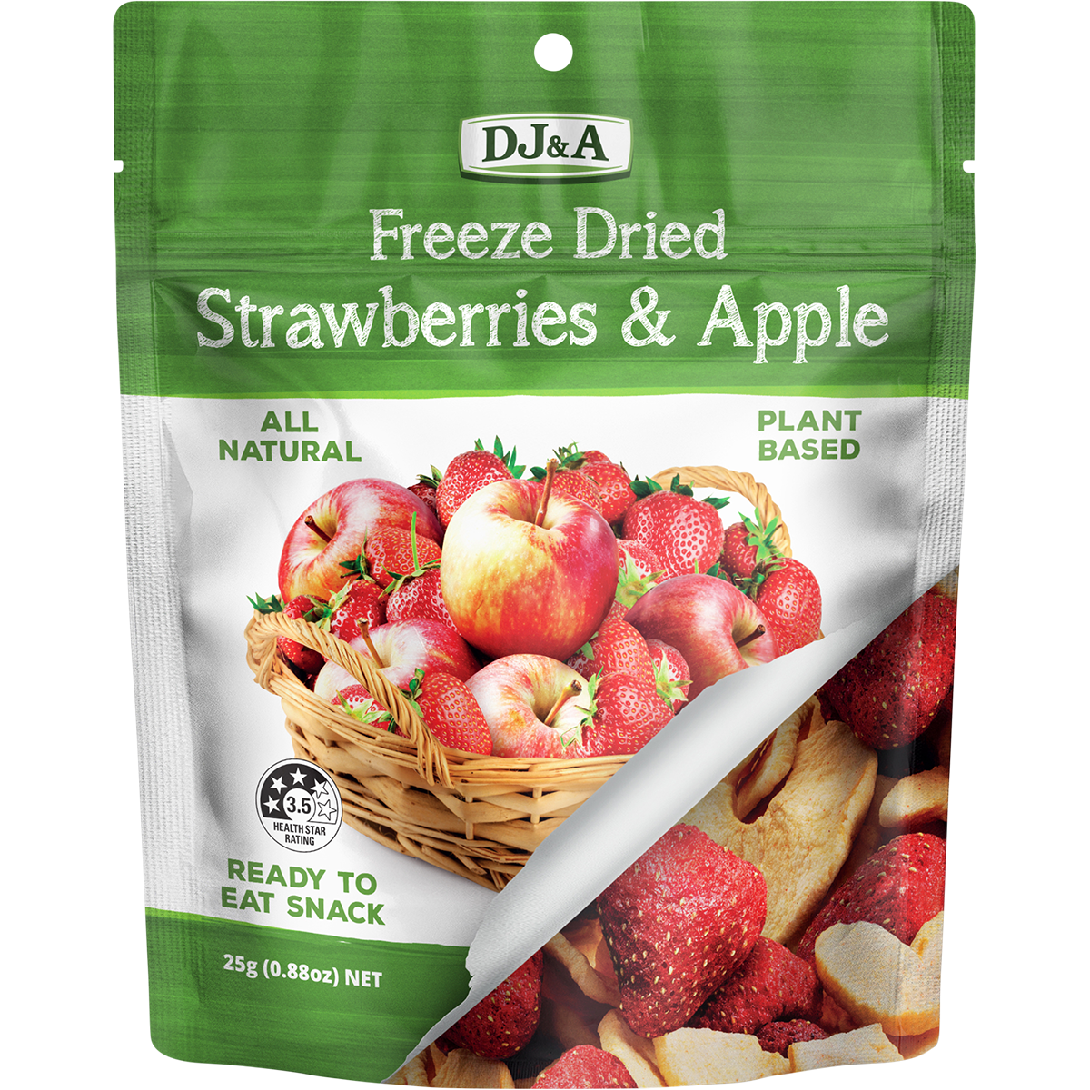 Freeze Dried Strawberries & Apple 10x25g