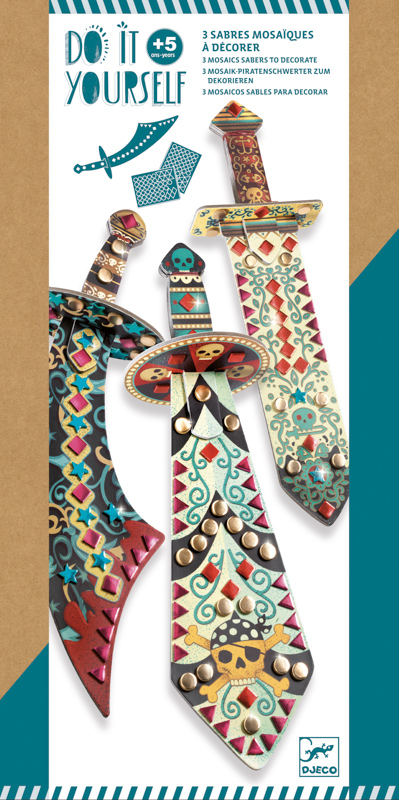 Djeco Do It Yourself Like A Pirate Saber (Metallic Stickers)