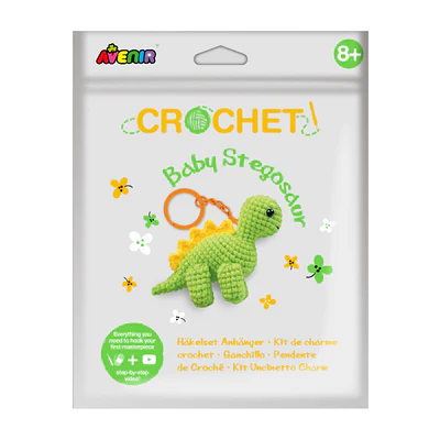 Avenir Crochet Keychain Baby Stegosaur
