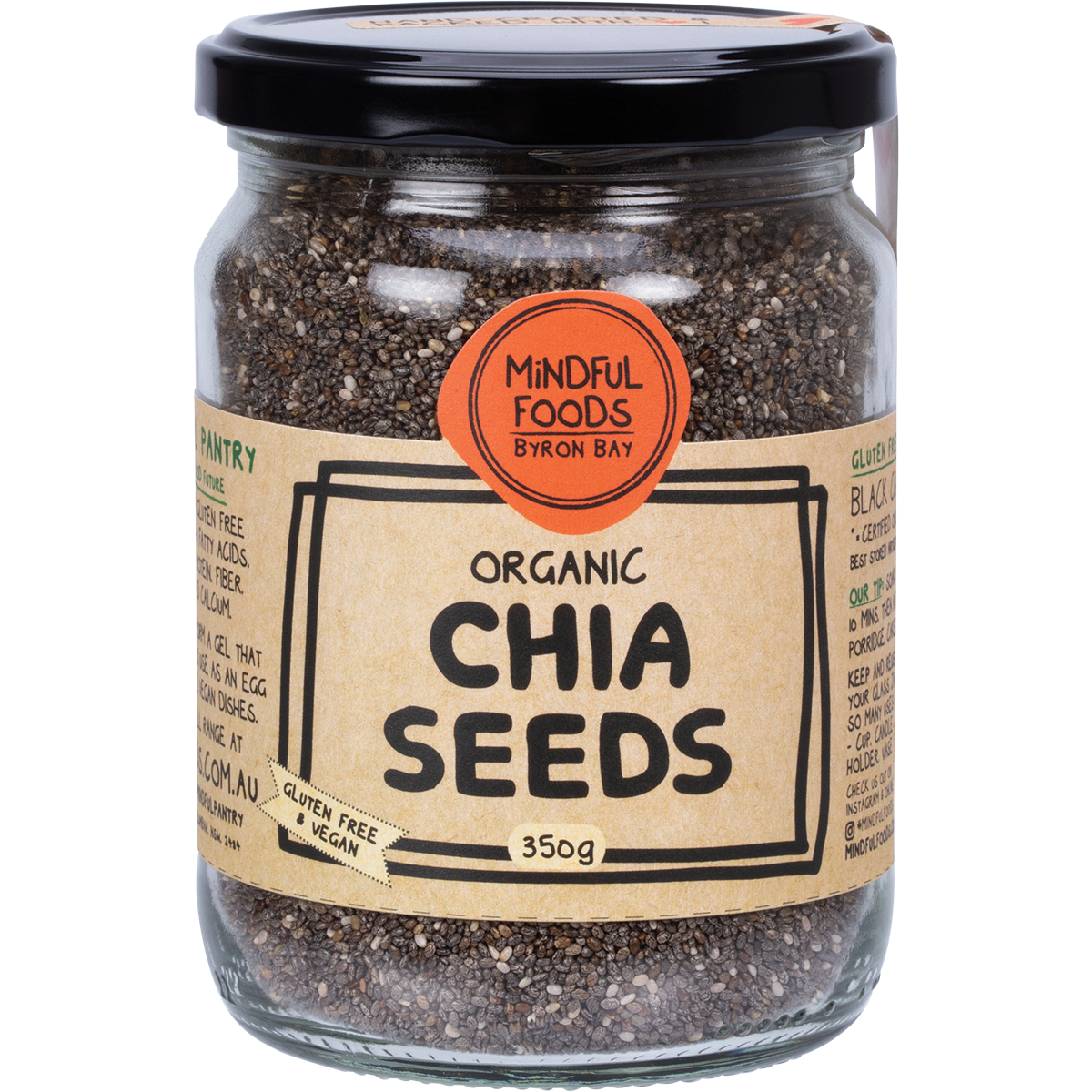 Mindful Foods Chia Seeds Organic 350g