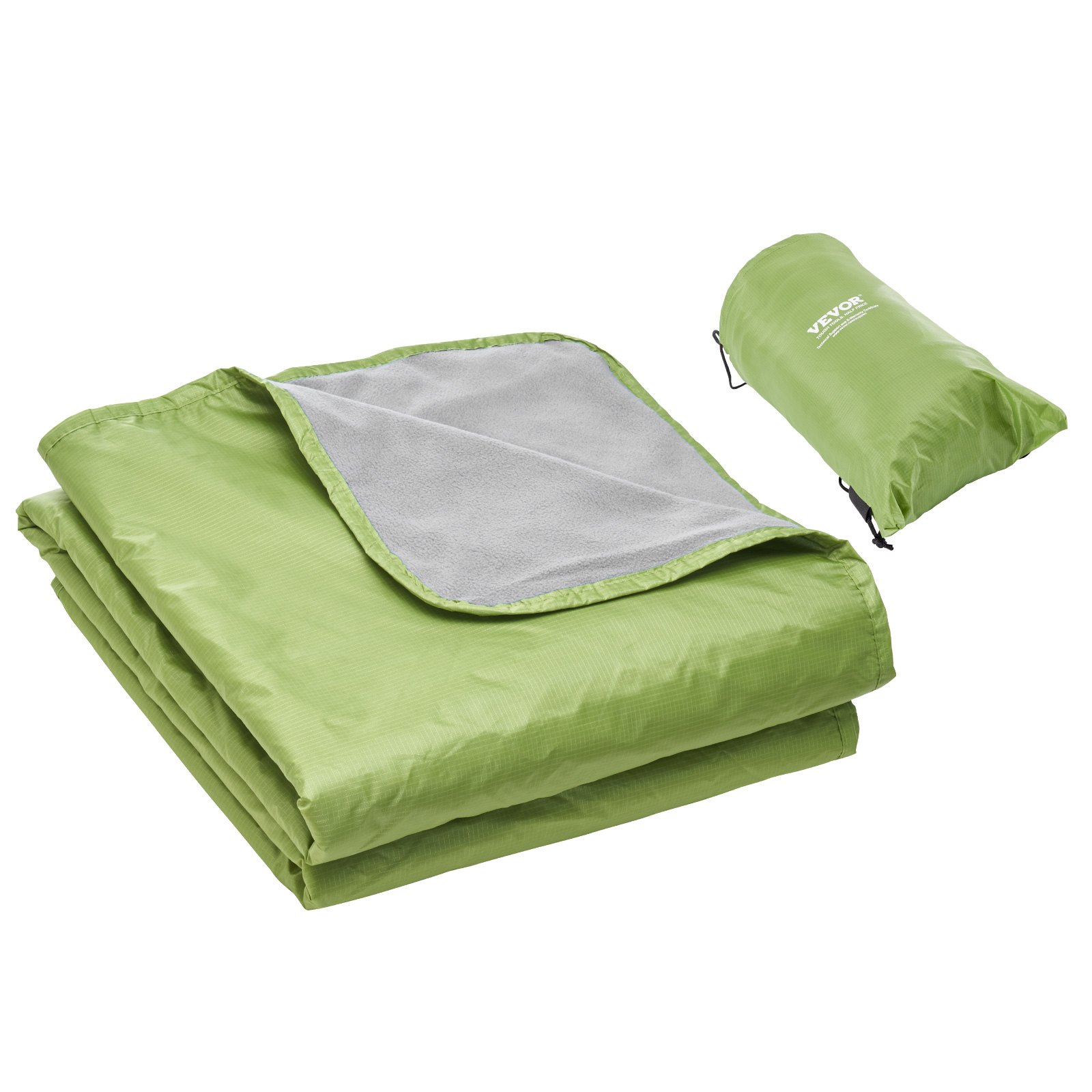 Camping Blanket, Warm Wearable Stadium Blanket, Waterproof & Windproof, Polyester Fleece, Flame Retardant, Great for Outdoors, Picnics, Hiking, Sports Events, Travel, 2 m x 1.5 m, Army Green