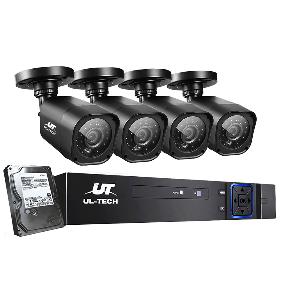 UL-tech CCTV Security System 4CH DVR 4 Cameras
