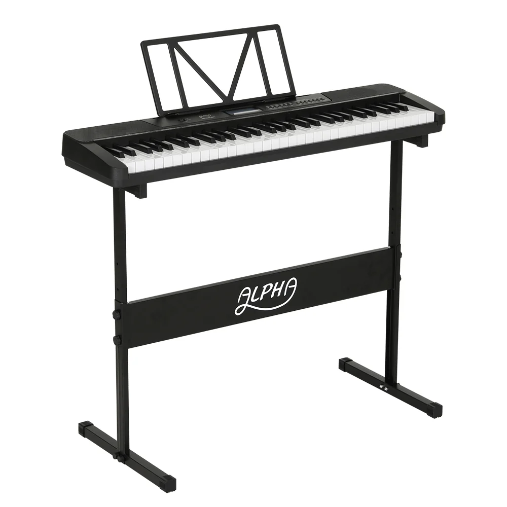 Alpha 61 Keys Electronic Piano Keyboard Digital Electric w/ Stand