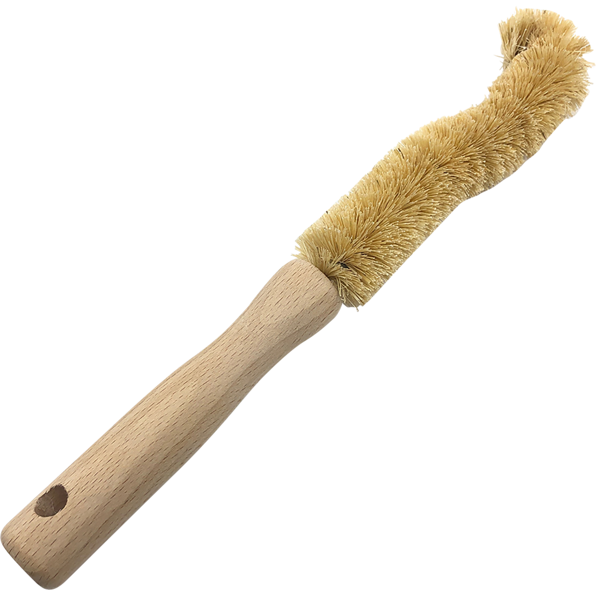 Bottle Brush Beech Wood Handle, Sisal Bristles